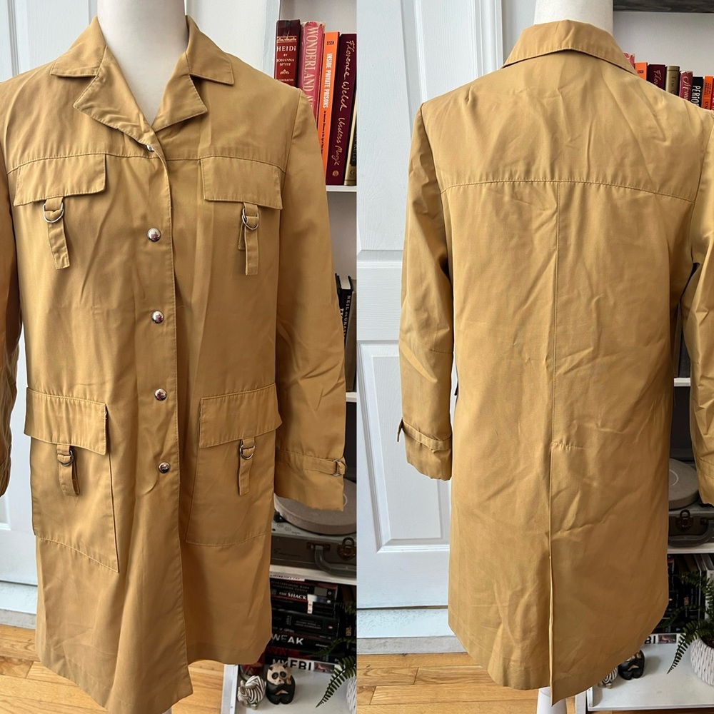 Vintage 70s Mustard Yellow Trench
